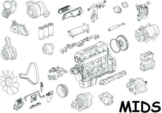 Двигатель Рено MIDS Euro 0-2 1996