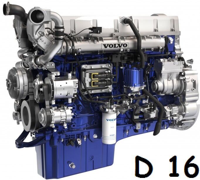 Двигатель Вольво D16 1991-2020 Euro 2-6