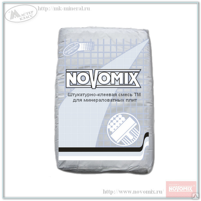 Штукатурно-клеевая смесь NOVOMIX ТМ 25 кг