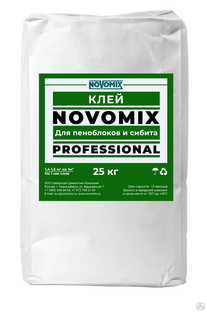 Клей NOVOMIX для пеноблоков и сибита 25 кг 