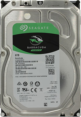 Жесткий диск HDD Seagate Original SATA-III 6Tb ST6000DM003 Barracuda (5400rpm) 256Mb 3.5''