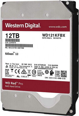 Жесткий диск HDD Western Digital Original SATA-III 12Tb WD121KFBX Red Pro (7200rpm) 256Mb 3.5''