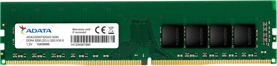 Оперативная память A-DATA DDR4 16GB 3200MHz AD4U320016G22-SGN Premier RTL PC4-25600 CL22 DIMM 288-pin 1.2В single rank R