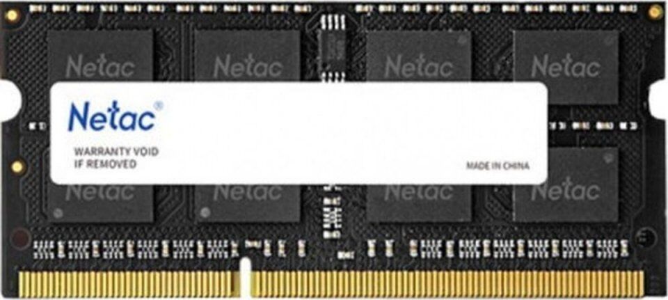 Оперативная память Netac DDR3L 4Gb 1600MHz NTBSD3N16SP-04 Basic RTL PC3-12800 CL11 SO-DIMM 204-pin 1.35В single rank Ret