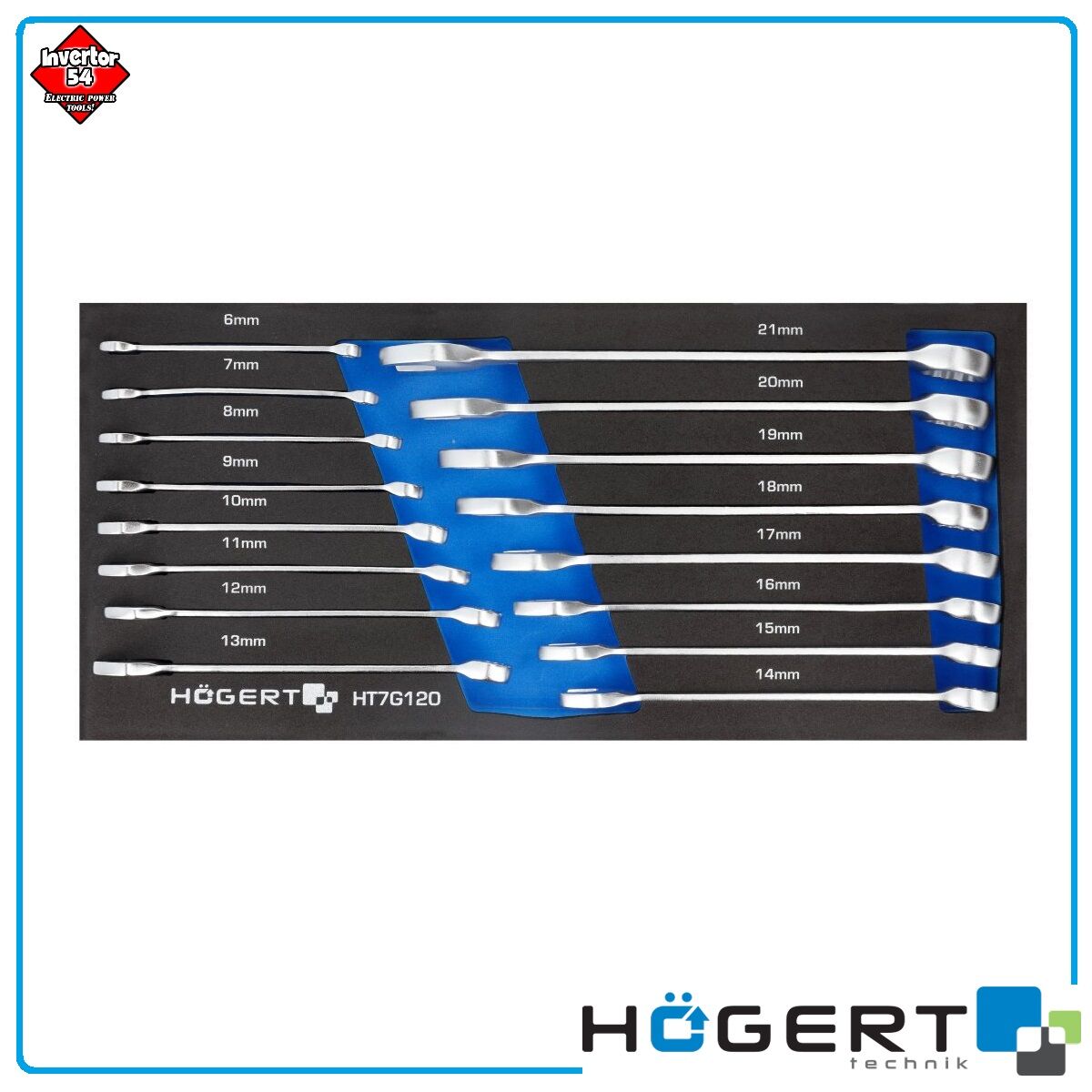 Набор ключей HOEGERT комбинированных HT7G120