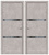 Порта-55 4AF Grey Art Mirox Grey межкомнатная дверь Эльпорта. Производство Россия. #1