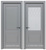 Porta Классико 42 Nardo Grey серая межкомнатная дверь Эльпорта. Производство Россия. #1