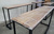 Барный стол (барная стойка) размер 200*50 см., столешница дуб, толщина  40 мм #1