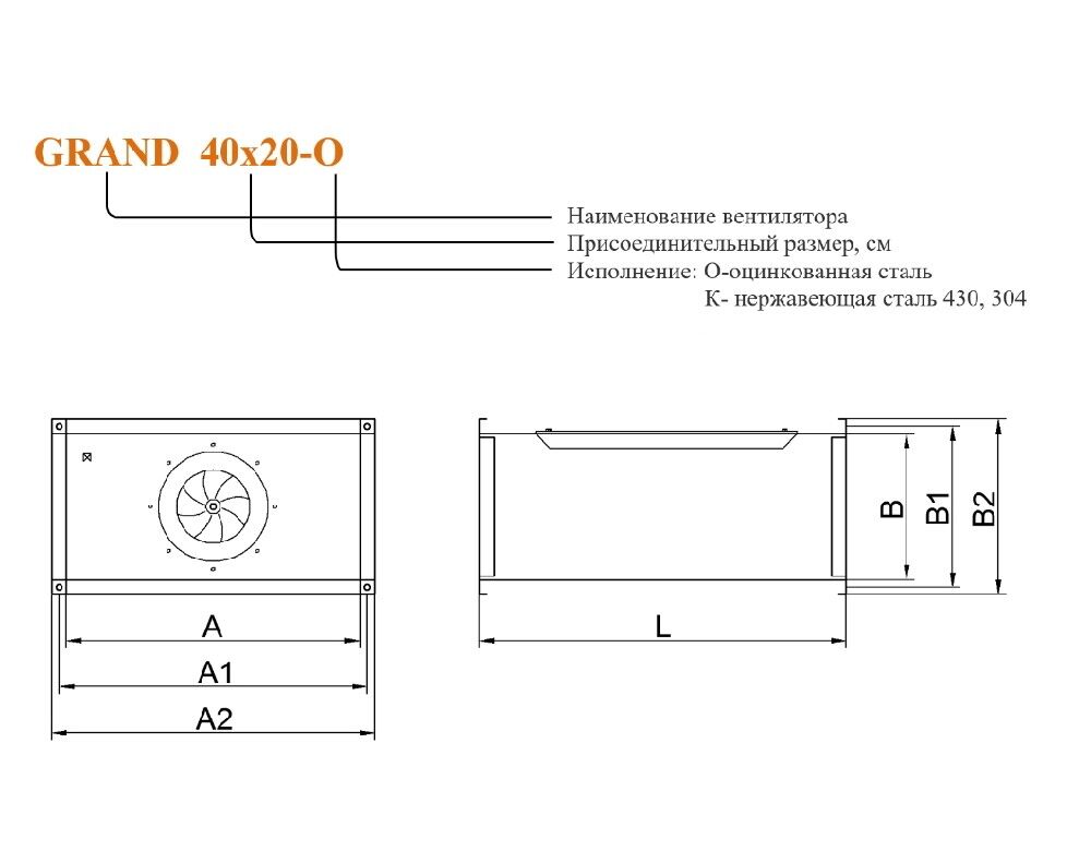 Вентилятор канальный прямоугольный АмурВент серии GRAND 50х25 2