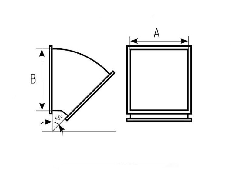 Отводы для вентиляции прямоугольного сечения 2