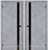 Тоскана бетон серый чёрное стекло межкомнатная дверь покрытие экошпон. Производство Россия. #1