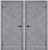 Тоскана бетон серый ДГ межкомнатная дверь покрытие экошпон. Производство Россия. #1