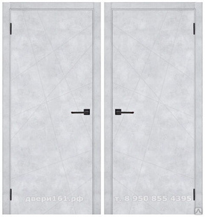Тоскана бетон снежный ДГ межкомнатная дверь покрытие экошпон. Производство Россия. #1