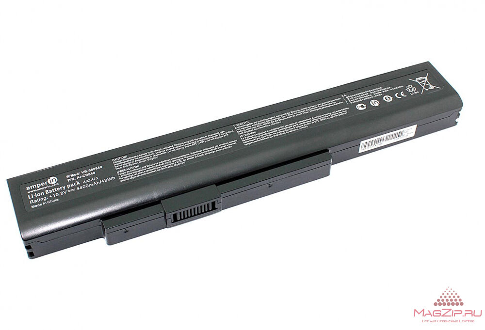 Аккумуляторная батарея Amperin для ноутбука MSI A6400 CR640 11.1 V 4400 mAh AI-CR640