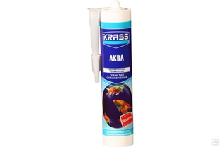 Герметик силиконовый KRASS для аквариумов (Аква) бесцветный 300 мл Krass 