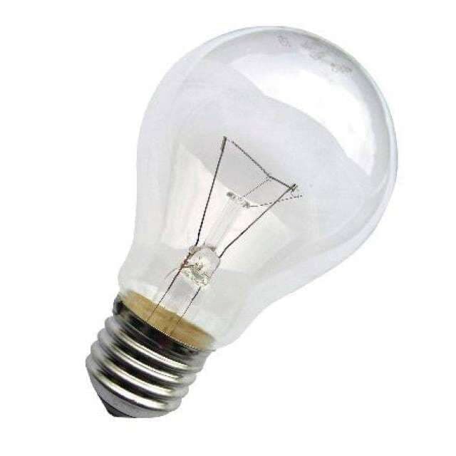 Лампа накаливания Б 95Вт E27 230В (верс.) Лисма 305000200\305003100 1