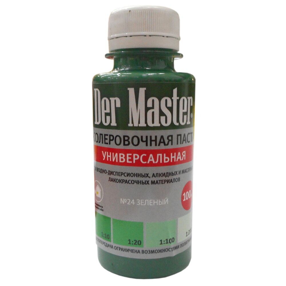 Колер-паста 24 зеленый 0,1л DER MASTER Der Master