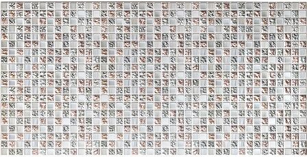 Панель, Мозаика Коллаж серый, ПВХ , 960х480 мм