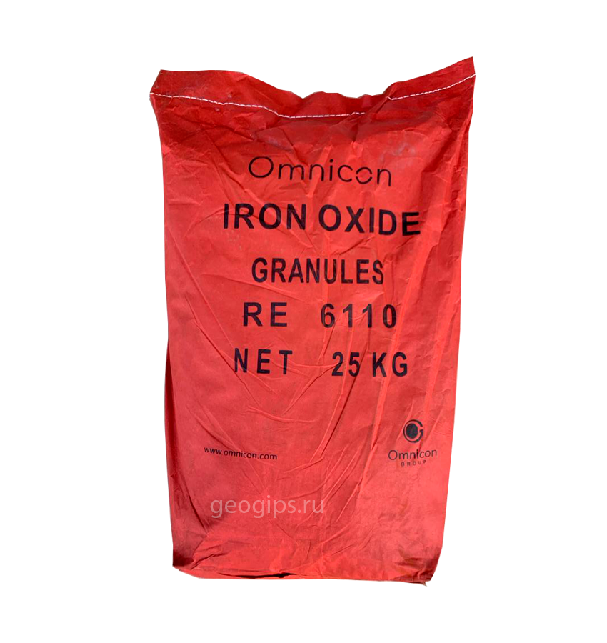 Omnicon RE 6110 G пигмент железоокисный гранулированный красный, 25 кг