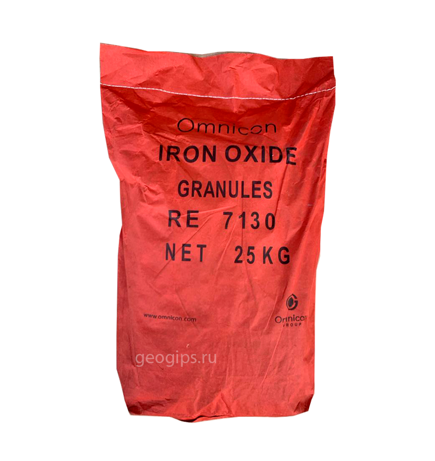Omnicon RE 7130 G пигмент железоокисный гранулированный красный, 25 кг