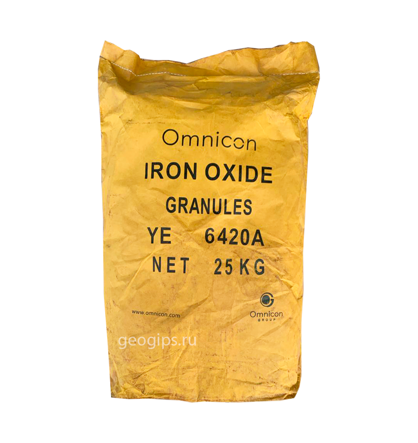 Omnicon YE 6420А G пигмент железоокисный гранулированный желтый, 25 кг