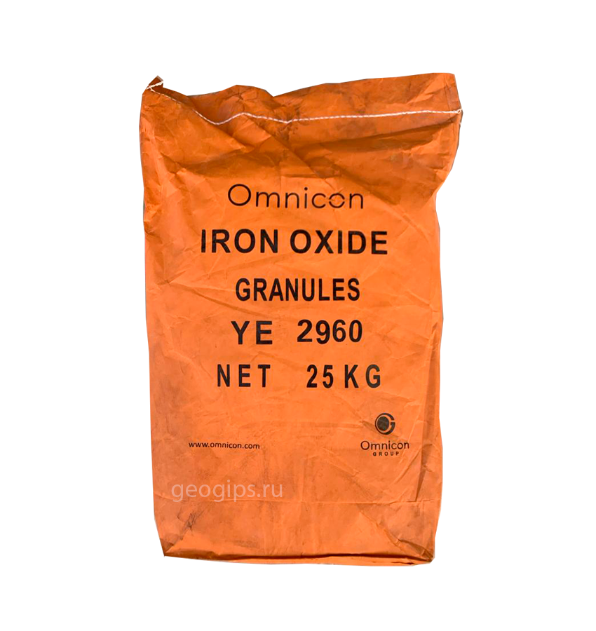 Omnicon YE 2960 G пигмент железоокисный гранулированный оранжевый, 25 кг