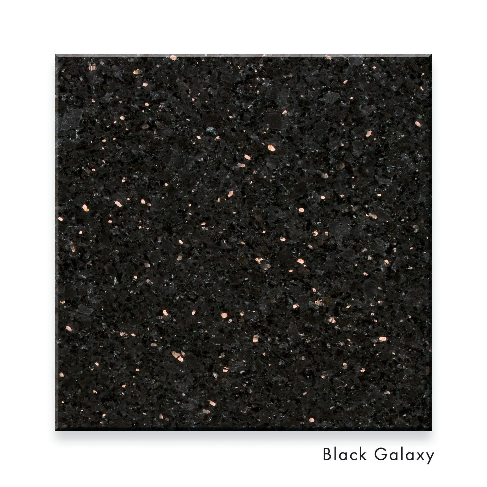 Плитка гранитная 305х305х10 мм Black Galaxy Индия