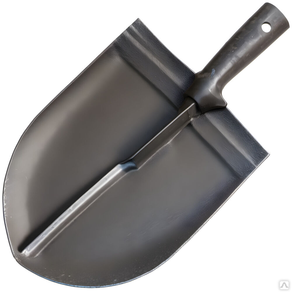 Лопата штыковая рельсовая сталь с ребрами жесткости Ультра
