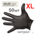 Перчатки нитриловые ideall GRIP+ (р.XL; 50шт; черные) повышенной стойкости к растворителю #2