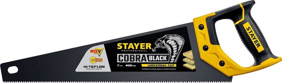 STAYER Cobra 7 400 мм, Универсальная ножовка