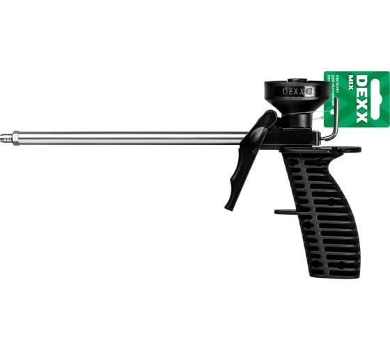 Пистолет для монтажной пены DEXX MIX, пластиковый химически стойкий корпус, клапаны из нержавеющей стали