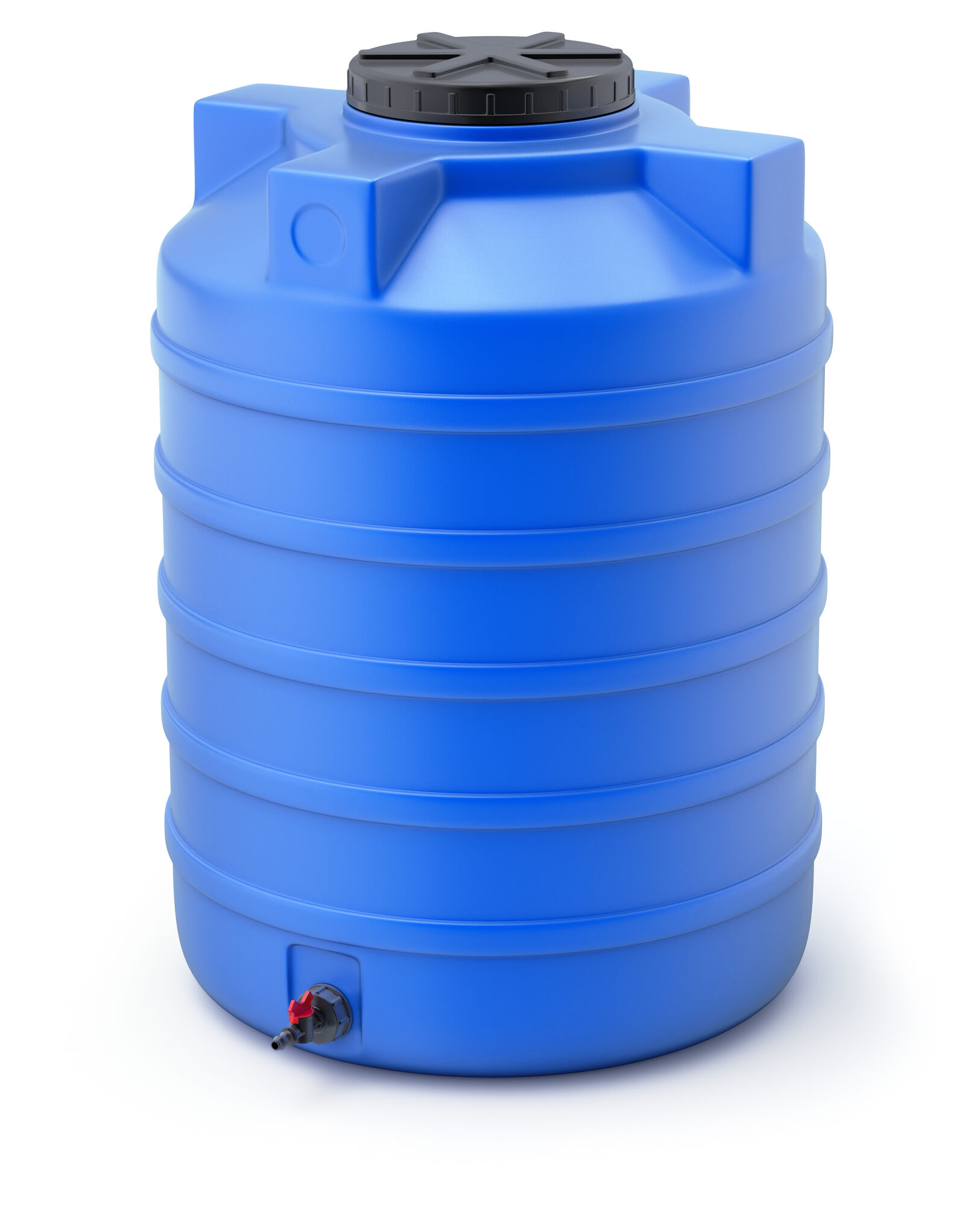 Емкость накопительная для воды T 5000 л. синяя с откидной крышкой, 2145х1825х1825