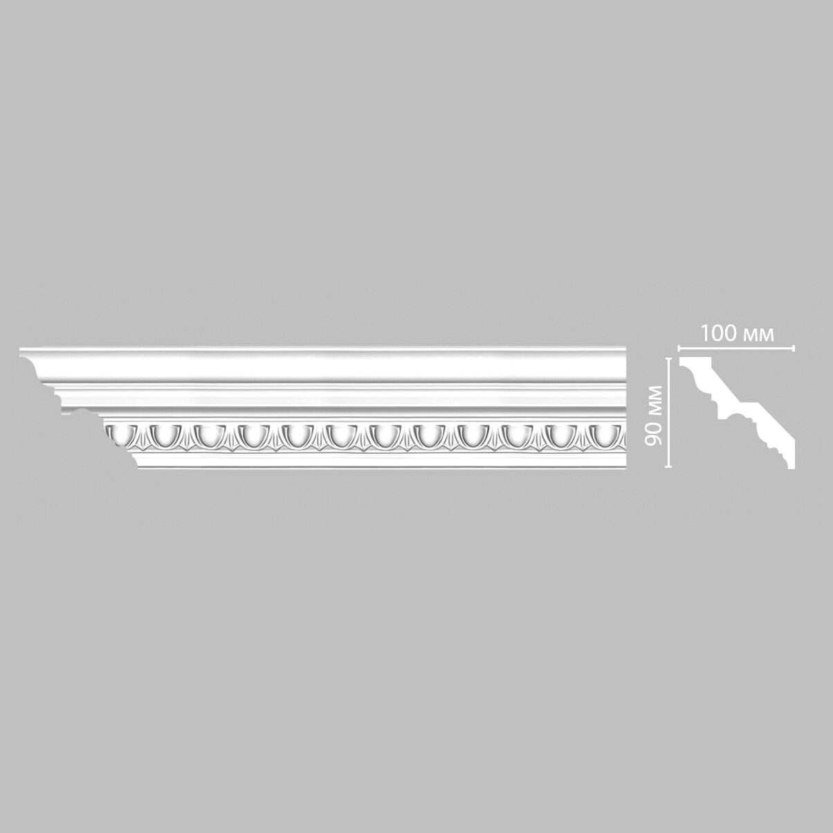 Плинтус потолочный с рисунком DECOMASTER DT9808 (90*100*2400мм)