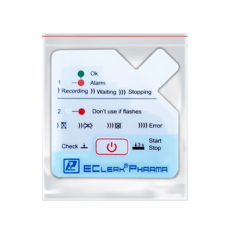 Логгеры Рэлсиб НПП EClerk-Pharma-USB-I Терморегистратор автономный с функцией термоиндикатора (С поверкой)