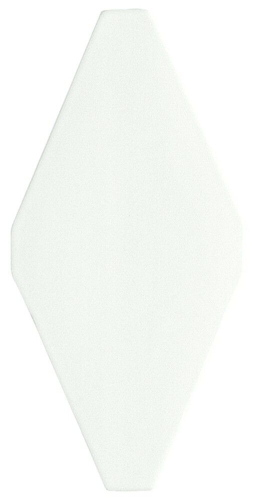 Керамическая плитка Керамин Adex Rombos ADNE8051 Rombo Liso Blanco Z Настенная плитка 10х20