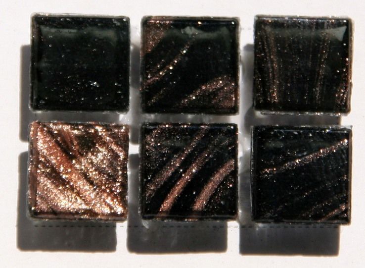 Керамическая плитка Керамин Rose Mosaic Gold Star G61 (формат 1х1) Мозаика 31,8х31,8
