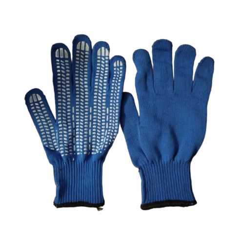 Перчатки 6н 2-слойные синие 10кл с ПВХ Протектор 71-76гр