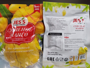 Сушеное манго Jes's листик 1 кг 