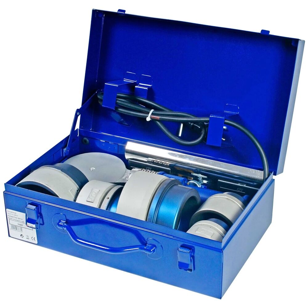 Аппарат для полипропиленовых труб (D38256) DYTRON Set P-4a 1200W TW PROFI blue (63-125)