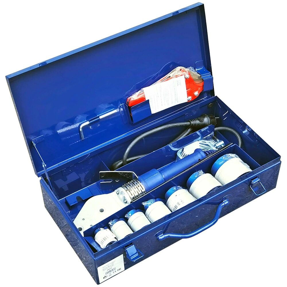 Сварочный аппарат для полипропиленовых труб (D03982) DYTRON Set P-4a 850W TW PROFI blue (16-63)
