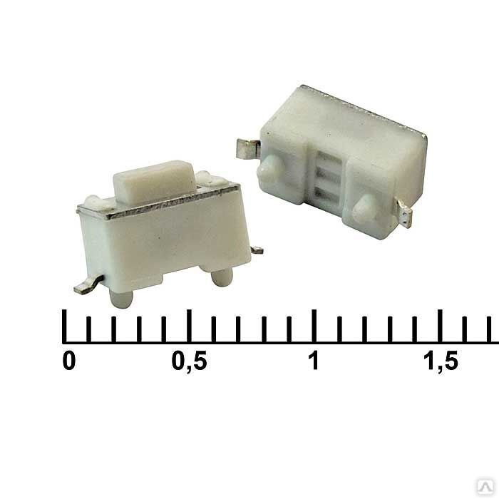 Кнопка тактовая Ruichi IT-1101NE-E, 6x3x4,3 мм, OFF- ON, 50 мА, 12 В, 100 мОм