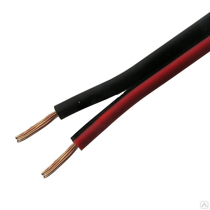 Акустический кабель RUICHI, 2x0.35 мм, CU+CCA, красно-черный