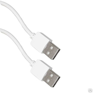 Компьютерный шнур RUICHI USB 2.0 A (m) -USB A (m), 1.8 м, белый 