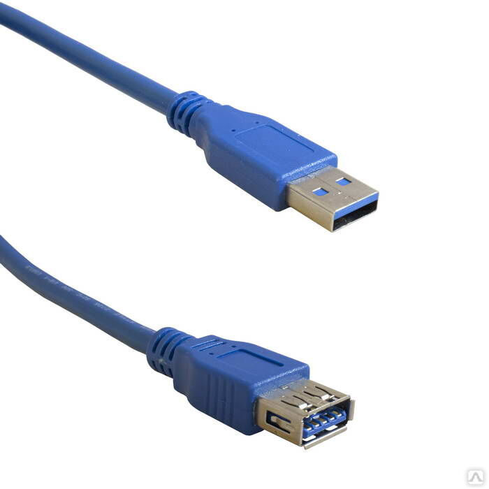 Компьютерный шнур RUICHI USB 3.0 A (m) -USB A (f), 1.8 м, чёрный