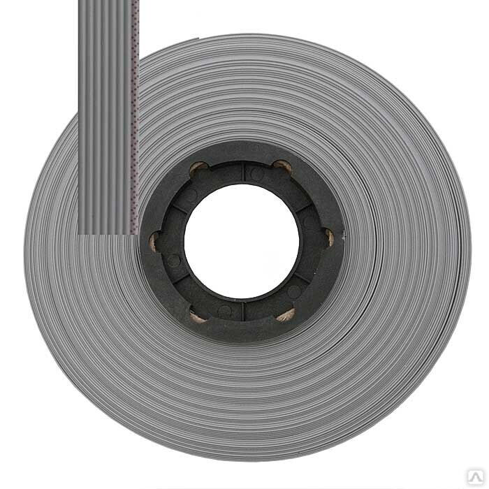 Кабель ленточный 8-проводный Ruichi шаг 1,27 мм сечение жила CU изоляция PVC цвет серый