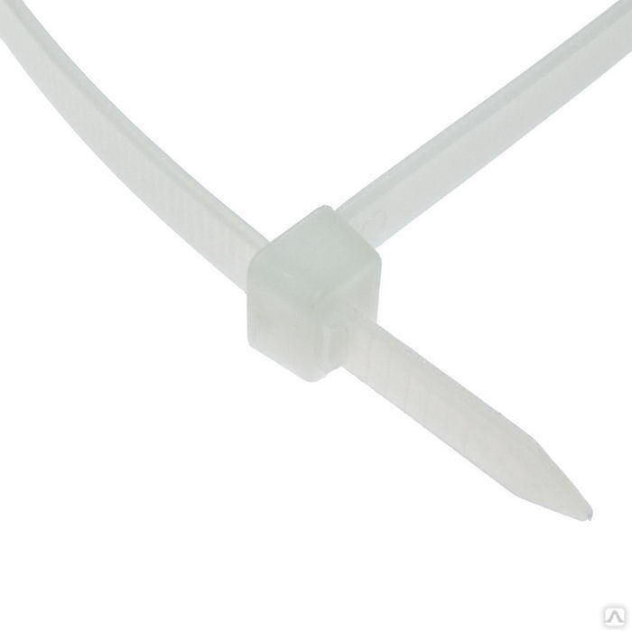 Хомут-стяжка кабельная нейлоновая неразъемная RUICHI, 9x1020 мм, белая, упаковка 100 шт