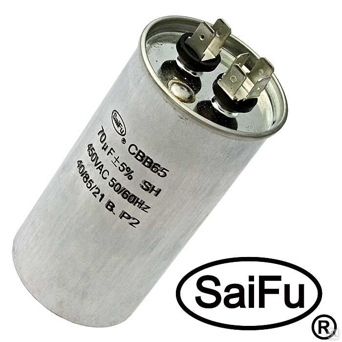 Пусковой конденсатор SAIFU CBB65, 70 мкФ, 450 В