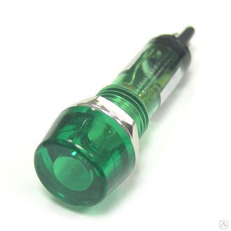 Лампочка неоновая в корпусе RUICHI N-804-G, 220 В, зеленая