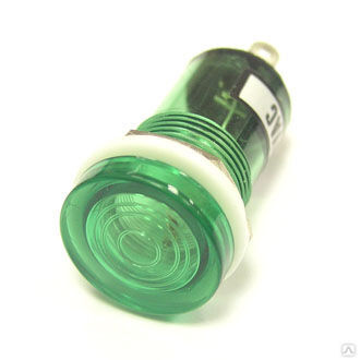 Лампочка неоновая в корпусе RUICHI N-812-G, 220 В, зеленая