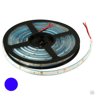 Светодиодная лента RUICHI, 2835, 300 LED, IP68, 12 В, цвет синий, длина 5 м 